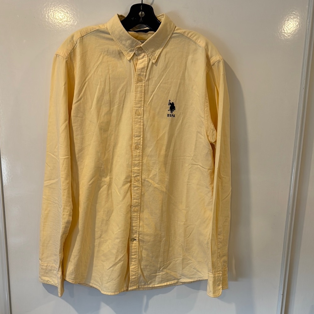 U.S. Polo Assn. Yellow Casual Button Down Shirt